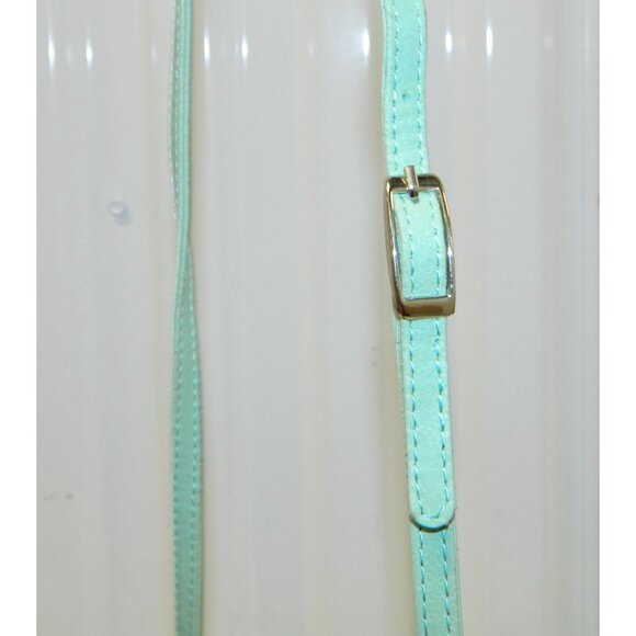 Mint Green Wilsons Leather Maxima Drawstring Handbag Dual Straps  Adj Crossbody - Picture 4 of 12